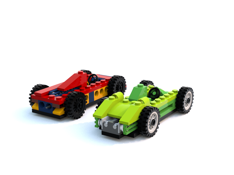 Illustration for article titled When I'm bored, I build racecars out of virtual Lego bricks